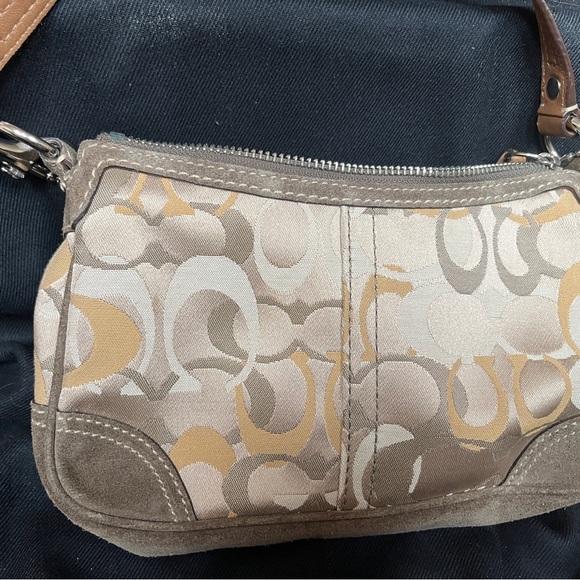 Coach Women's Chelsea Optic C Demi Purse Signature Monogram Jacquard Hobo Bag - Picture 3 of 4